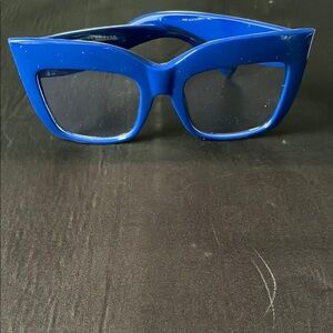 Blue Cat-Eye Sunglasses